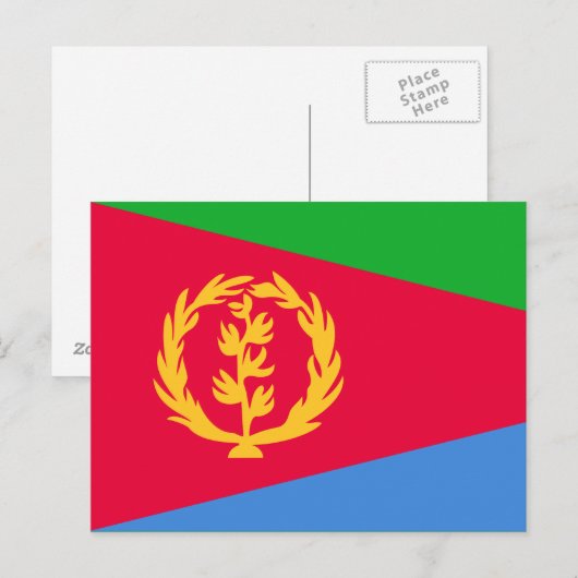 Eritrean flag ポストカード (正面/裏面)