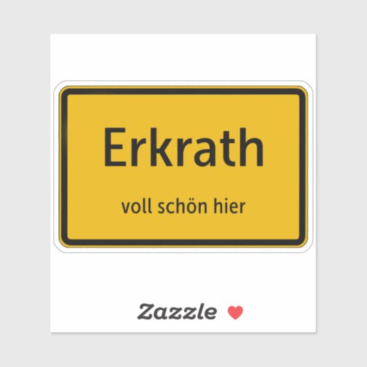 Erkrath Aufkleber Sticker Autoaufkleber シール (シート)