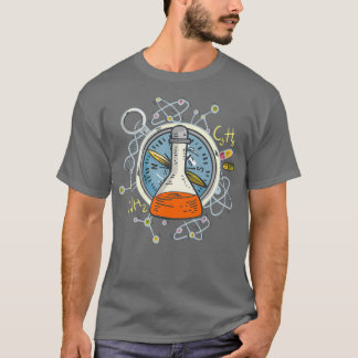 Erlenmeyer Flask試験管化学科学 Tシャツ