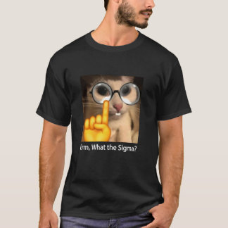 Ermシグマキャットミームおもしろいおもしろい皮肉 Tシャツ