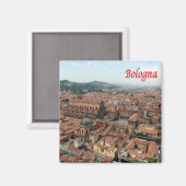 ERM002 BOLOGNA，航空写真，イタリア，冷蔵庫 マグネット (正面/裏面)