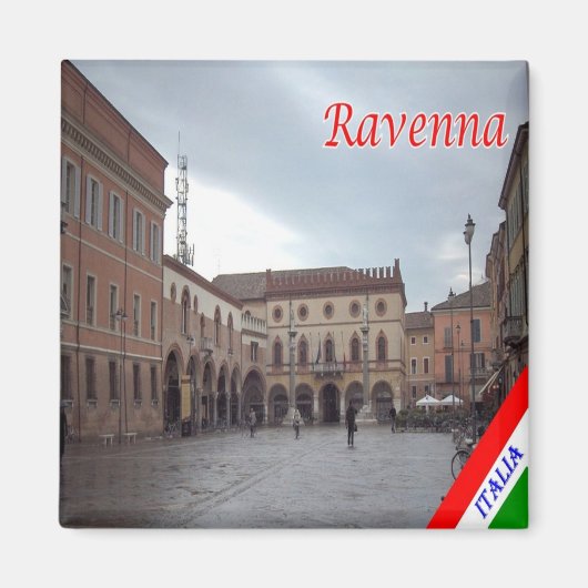 ERM015 RAVENNA, Emilia Romagna，イタリア，冷蔵庫 マグネット (正面)