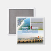 ERM028 CERVIA, Sea View,イタリア,冷蔵庫 マグネット (正面/裏面)