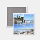 ERM031 RIMINI, Emilia Romagna，イタリア，冷蔵庫 マグネット (正面/裏面)