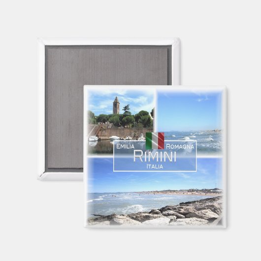 ERM031 RIMINI, Emilia Romagna,イタリア,冷蔵庫 マグネット (正面/裏面)