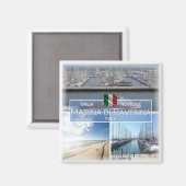 ERM032 MARINA DI RAVENNA,イタリア,冷蔵庫 マグネット (正面/裏面)