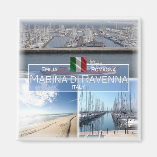 ERM032 MARINA DI RAVENNA,イタリア,冷蔵庫 マグネット (正面)
