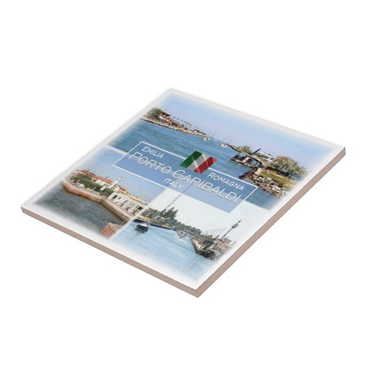 ERM040イタリアのPORTO GARIBALDI タイル (側面)