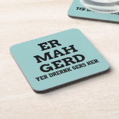 Ermahgerdのコースター コースター (左側)