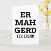 Ermahgerdの挨拶状 カード (黄色い花)