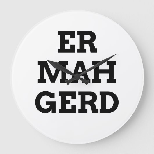 Ermahgerdの柱時計 ラージ壁時計 (正面)