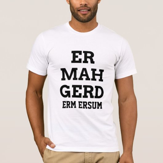 Ermahgerdの男性ティー Tシャツ (正面)