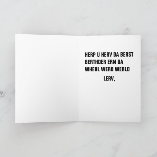 Ermahgerd Herper Berthder カード (内部)