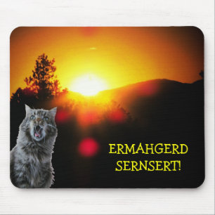 Ermahgerd Sernsert子猫マウスパッド マウスパッド