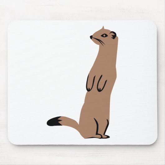 Ermine - Stoat -イタチ マウスパッド (正面)