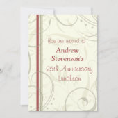 Ermployee記念日の昼食会の招待状 招待状 (正面)