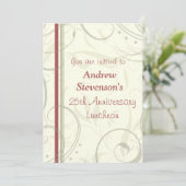 Ermployee記念日の昼食会の招待状 招待状 (スタンド正面)