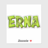 Erna Name Kiwi Design Aufkleber Sticker シール (シート)
