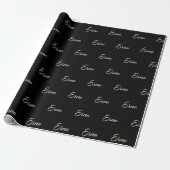 Erna white gold Handwriting Geschenkpapier ラッピングペーパー (アンロールド)
