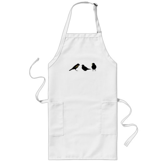 erndubによる3羽の小さい鳥 ロングエプロン (正面)