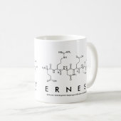 Ernestペプチド名mug コーヒーマグカップ (正面右)