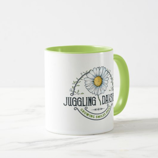 Ernest & Sassyロゴ付きフォトマグカップ! マグカップ (正面右)