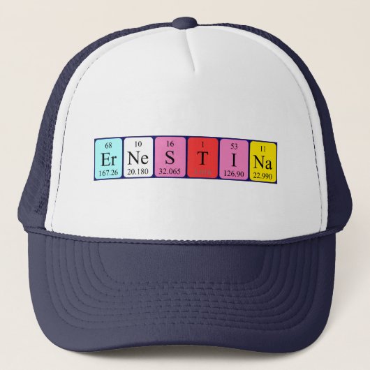 Ernestina定期的なテーブル名hat キャップ (正面)