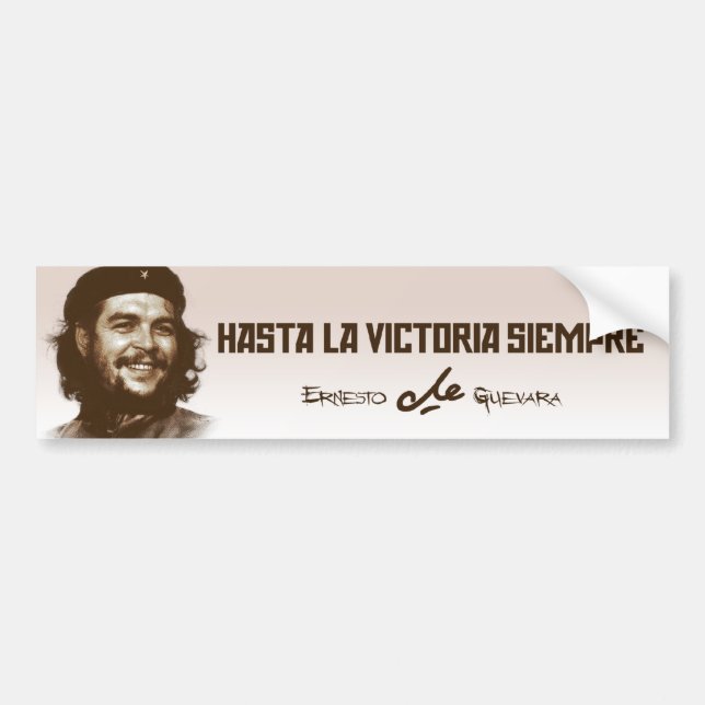 Ernesto Che Guevaraのスマイル バンパーステッカー (正面)