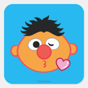 Ernieはキスの投げに直面します スクエアシール