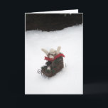 Ernieソックス猿のそりの休日カード シーズンカード<br><div class="desc">Ernieはあなたについてソックス猿よいの滑らせます雪が多い丘を-いかに愛しますか。 www.ErnieTheSockMonkey.com www.facebook.com/ErnieTheSockMonkeysAdventures www.zazzle.com/ErnieTheSockMonkey*でErnieをソックス猿訪問して下さい</div>