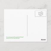 Ernieソックス猿のセントパトリックの日の郵便はがき ポストカード (裏面)