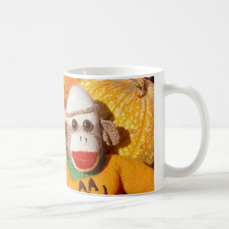 Ernieソックス猿のハロウィンのカボチャマグ コーヒーマグカップ