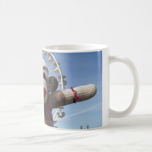 Ernieソックス猿のマグ コーヒーマグカップ (右)