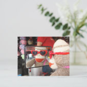 Ernie the Sock Monkeyはがき ポストカード (スタンド正面)