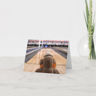 Ernie the Sock Monkeyボーリングノートカード カード