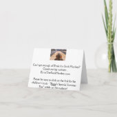 Ernie the Sock Monkeyボーリングノートカード カード (裏面)