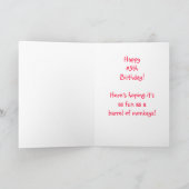 Ernie the Sock Monkey 85誕生日カード カード (内部)