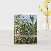 Ernie the Sock Monkey Corn Field Note Card カード (黄色い花)
