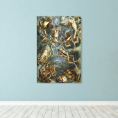 Ernst Haeckel様々なエキゾチックなカエル：Batracia キャンバスプリント (インサイチュ (ウッドフロア))