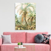 Ernst Haeckel著Filicinae Laubfarneシダ キャンバスプリント (インサイチュ (リビング))