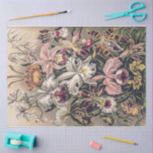 Ernst Haeckel Decompageによる蘭 薄葉紙 (クラフト)