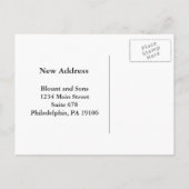 Ernst Haeckel Discomedusae (Aurelia)新しいアドレス 案内ポストカード (裏面)