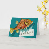 Ernst Haeckel Hiとhello CC0512グリーティングカード カード (黄色い花)