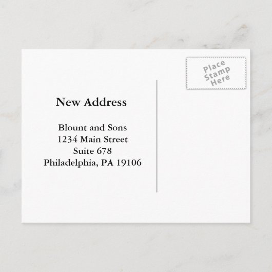 Ernst Haeckel Trochilidae Hummingbirds新しいアドレス 案内ポストカード (裏面)