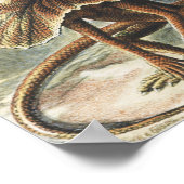 Ernst Haeckel Vintage Reptile Lizard Nature Art ポスター (角)