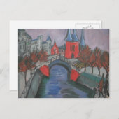 Ernst Kirchner – ベルリン、Red Elisabeth Riverbank ポストカード (正面/裏面)