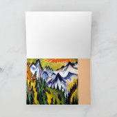 Ernst Kirchner – 有名な絵画Bergigipfel カード (内部)