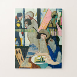 Ernst L. Kirchner、カフェ – アーカラフルトモダン ジグソーパズル