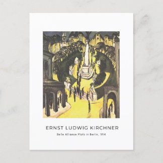 Ernst L. Kirchner – ベルリンのBelle Alliance Platz ポストカード