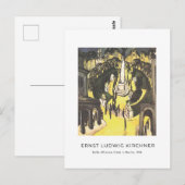 Ernst L. Kirchner – ベルリンのBelle Alliance Platz ポストカード (正面/裏面)